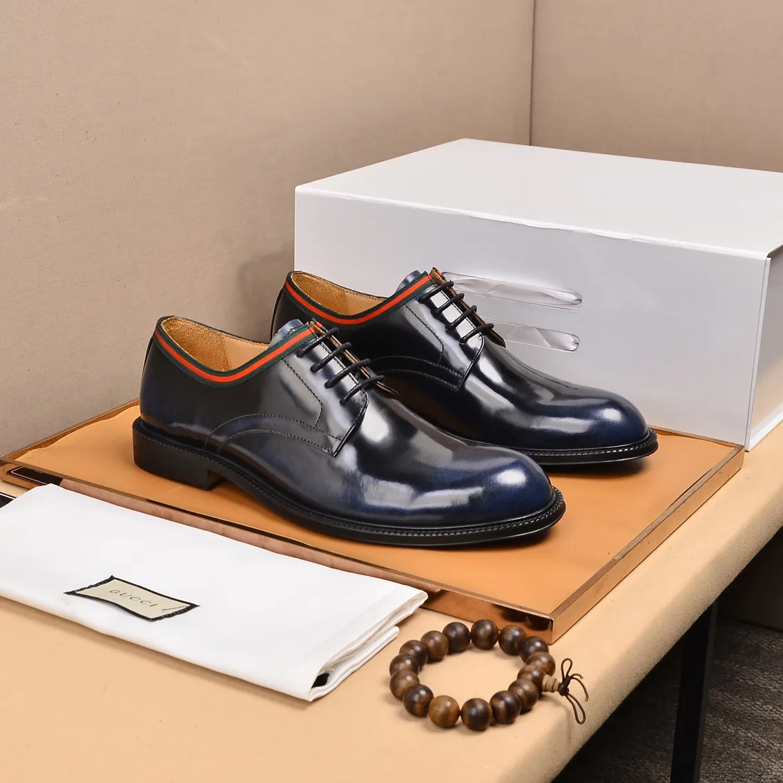 Men's shoes💰540📛📛Original (water-dyed cowhide) Gucci GUCCI official website formal shoes🌀 Italian🇮🇹imported cowhide➕top imported water-dyed cowhide lining💋Finely handmade original bottom, the real thing looks better when photographed in person Standard size 38-44